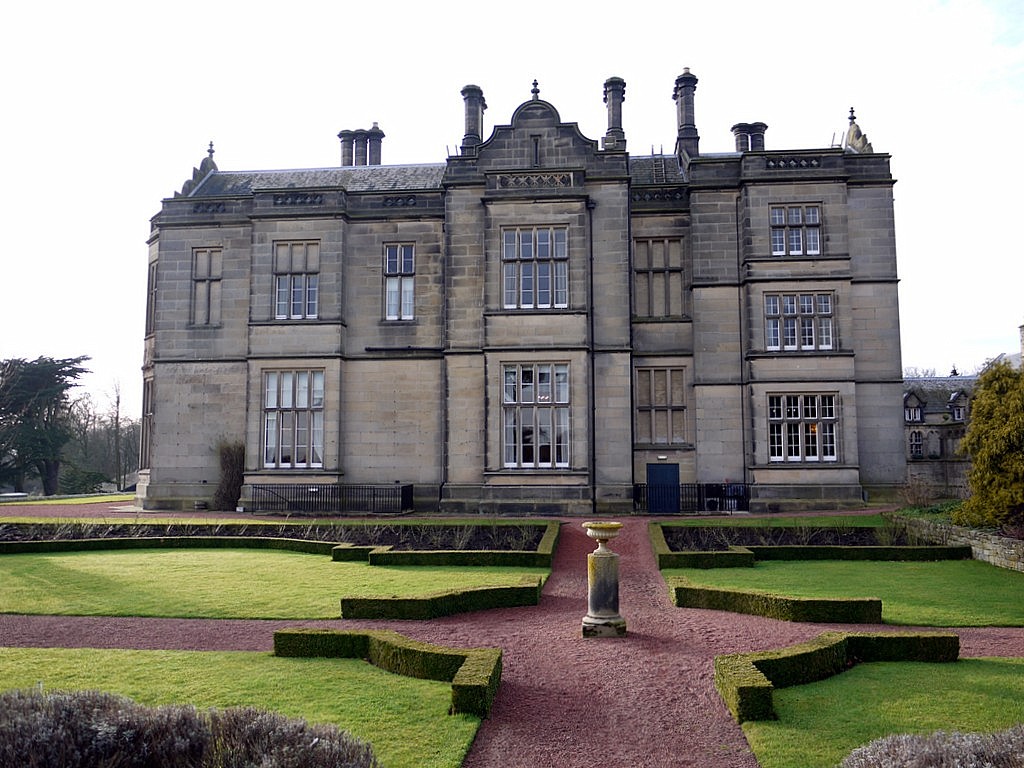East side and garden of Matfen Hall